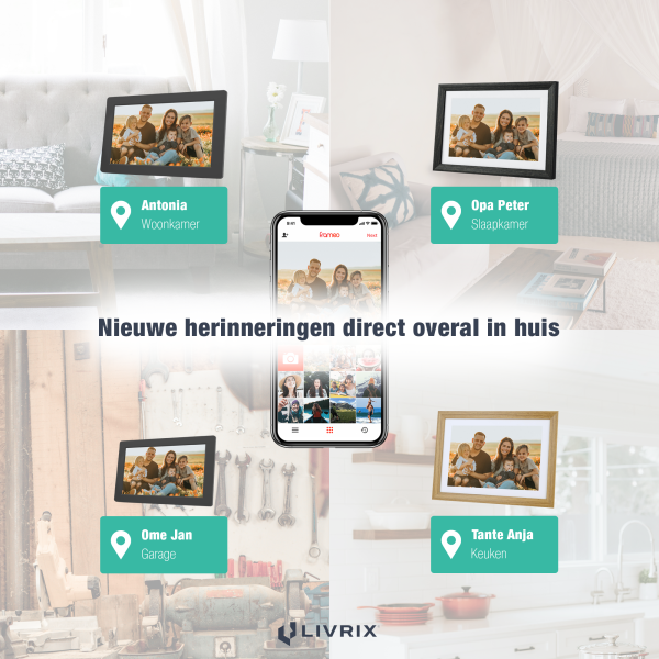 Digitale Fotolijst - 10.1 inch - Inclusief Gratis 128GB SD Kaart
