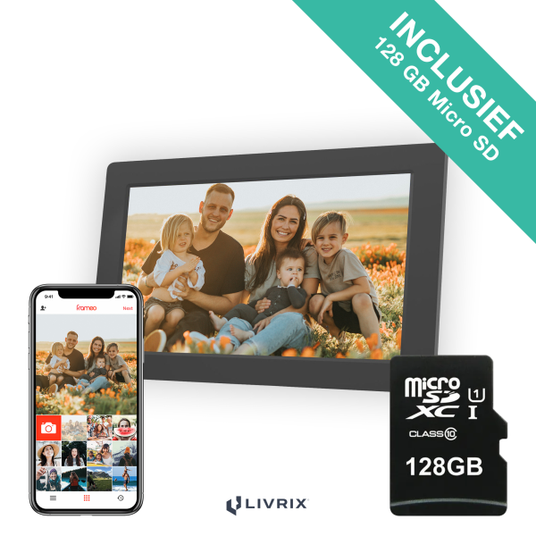 Digitale Fotolijst - 10.1 inch - Inclusief Gratis 128GB SD Kaart