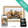 Digitale Fotolijst -  10.1 inch - Houten Frame - Inclusief Gratis 128GB SD Kaart