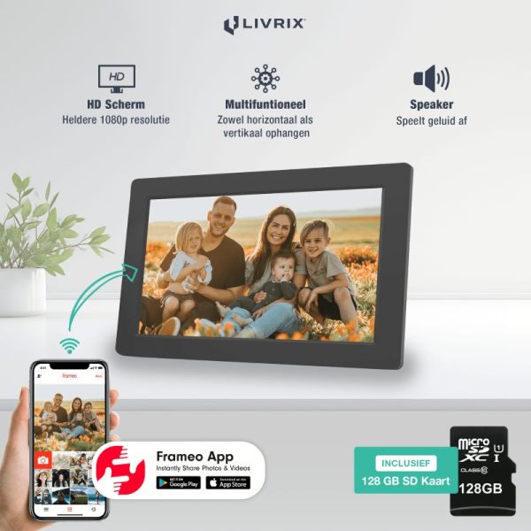 Digitale Fotolijst - 15.6 inch - Inclusief Gratis 128GB SD Kaart