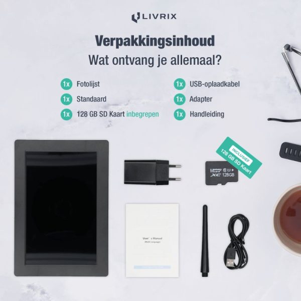 Digitale Fotolijst - 15.6 inch - Inclusief Gratis 128GB SD Kaart